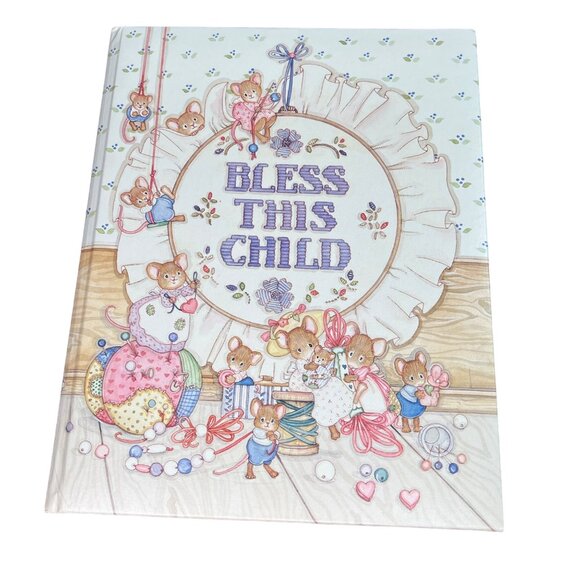 VTG Bless This Child Hardcover Keepsake Book Baby Record Album 1990 UNUSED - Picture 1 of 10